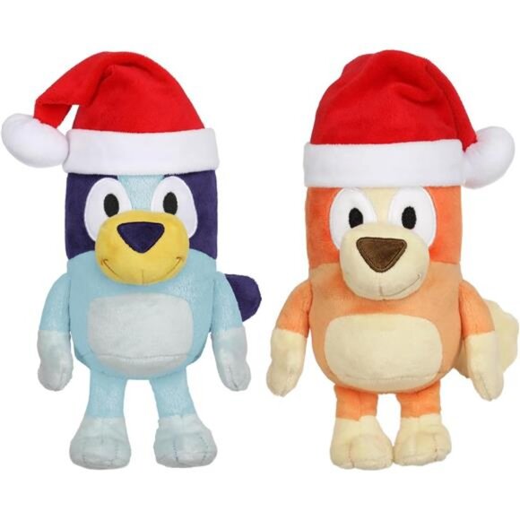 7-8" Plush Soft Toy Bundle Includes Festive and Bingo Christmas Holidays Season - Picture 1 of 8
